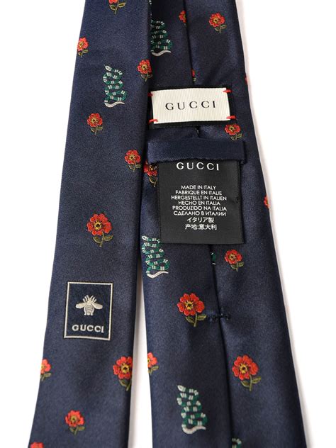 gucci snakes and flowers tie|gucci formal ties.